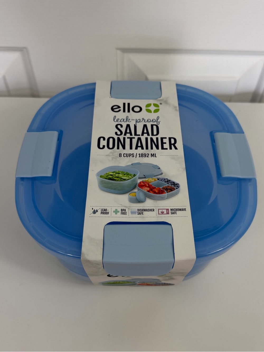 Ello All-in-one Salad Container - Food Container - Lunch on the go 8 cups